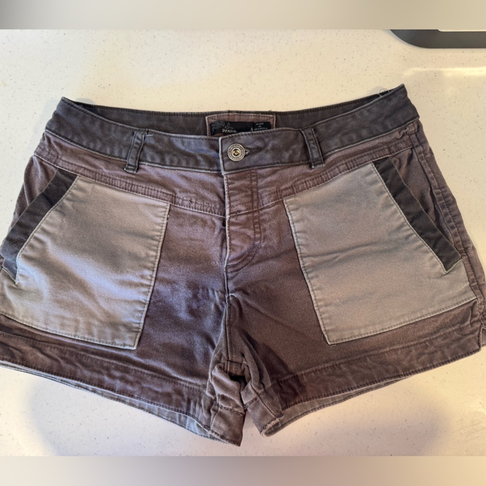 Prana Two-Tone Gray Women's Cargo Shorts